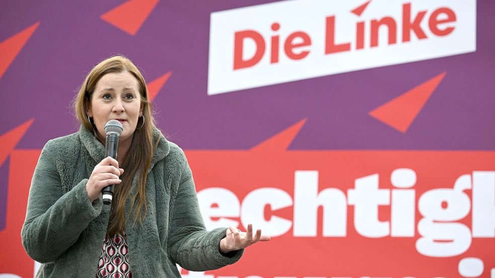 Die Linke wolle die soziale Gerechtigkeit ins Zentrum stellen, sagt die Bundesvorsitzende Janine Wissler. Foto: Sebastian Gollnow/dpa