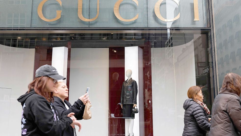 Gucci rechnet mit einem Umsatzrückgang von 20 Prozent im Jahr 2024 im Vergleich zu 2023. Foto: Michael M. Santiago/Getty Images/AFP